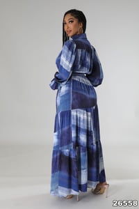 Image 2 of Color me blue dress