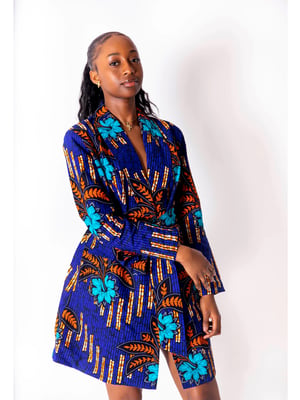 Image of African Print Blazer Dress - Michela