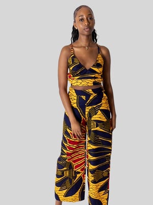 Image of African Print Top and Pants - Siere