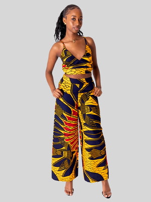 Image of African Print Top and Pants - Siere