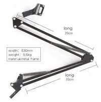 Image 3 of MICROPHONE SUSPENSION BOOM SCISSOR ARM STAND
