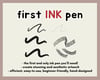 First Ink Pen Brush Set