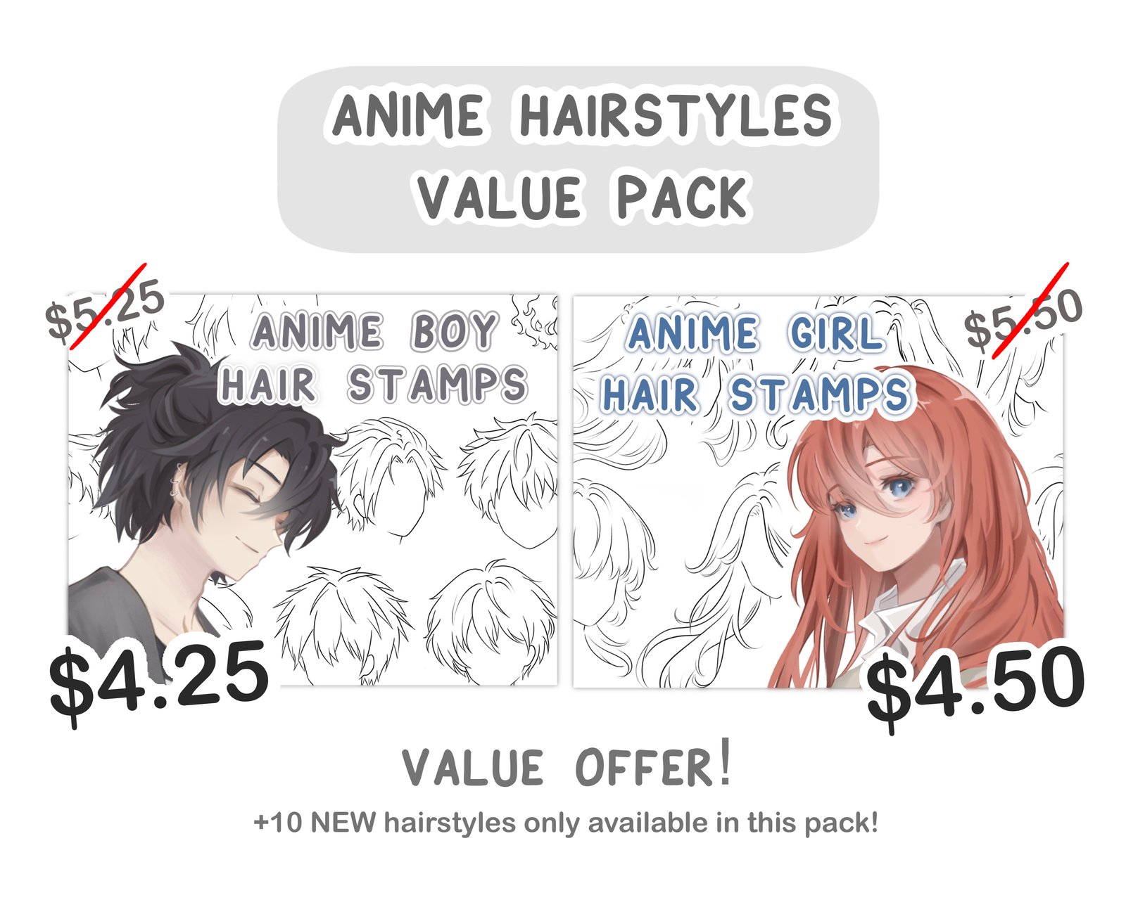 Anime Boy Hairstyles Pack -Blend Files 3D model | CGTrader