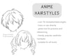 Anime Hair Stamps Value Pack
