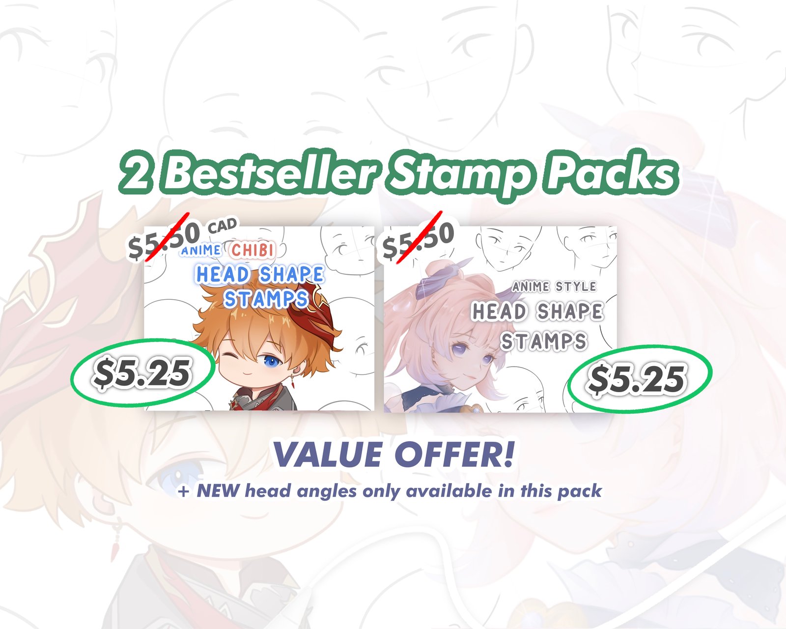 Anime Eye Stamps Value Pack | viyaura
