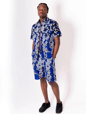 Image of African Print Shirt and Shorts - Tondri