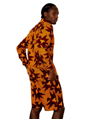 Image of African Print Shirt and Shorts - Samba