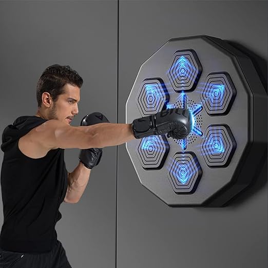 Image of Music Boxing Wall Target,Smart Boxing Machine, Punching Training Equipment with Music and Lighting,