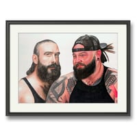 Image 1 of Bray Wyatt & Brodie Lee original drawing. 