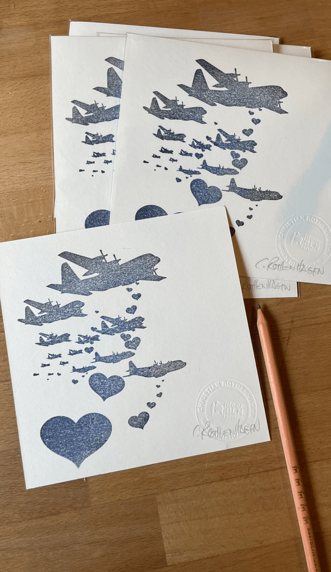 LOVE Bombers | Block Print