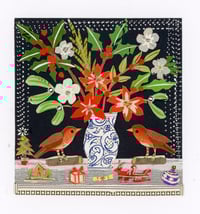 Image 1 of Giclee Print.....Two Robins And A Sleigh ..