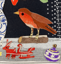 Image 3 of Two Robins And A Sleigh ....GICLEE PRINT