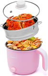 Wxvimi Hot Pot Electric,Electric Noodle Pot,Non-Stick Electric Cooking Pot,Rapid Noodles Cooker