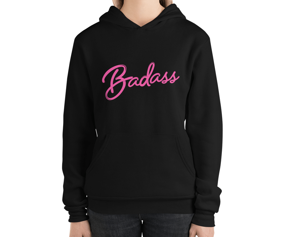 Image of Limited run Badass Script Premium Pullover Hooded Sweatshirt