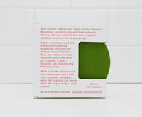 Image 3 of Wool Felt Coasters- Green