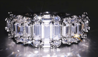 Image 1 of Emerald Cut Eternity Band