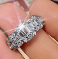 Image 2 of Emerald Cut Eternity Band