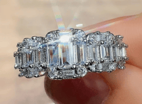 Image 3 of Emerald Cut Eternity Band
