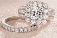 Image 1 of CZ Marry Me Wedding Set
