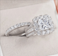 Image 3 of CZ Marry Me Wedding Set