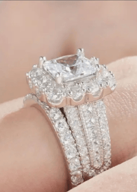 Image 4 of CZ Marry Me Wedding Set