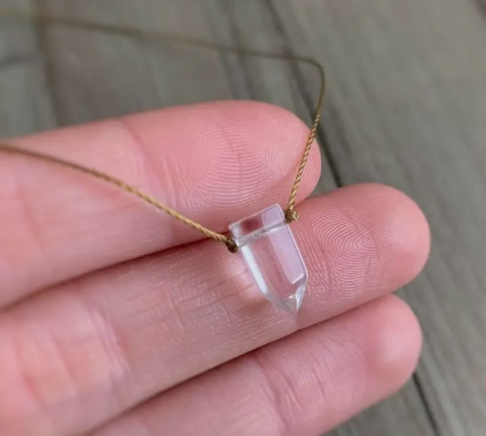 Image of Quartz Crystal Point Necklace