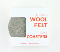 Image 1 of Wool Felt Coasters - Grey