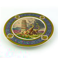 Image 2 of Ricordi di Pisa  - Pisa Tower - Fine China Plate - #0788