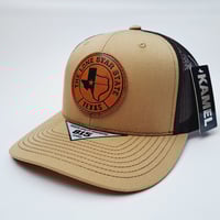Image 2 of TEXAS LONE STAR LEATHER PATCH MESH SNAPBACK