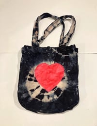 Image 1 of Hausshold Canvas Tote Bag with Heart Applique