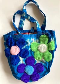 Hausshold Canvas Tote Bag with Multi-Flower Applique