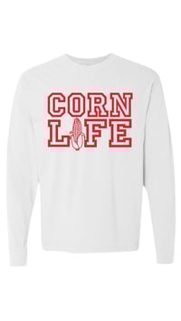 "Corn Universi-Tee" Long Sleeve (White)