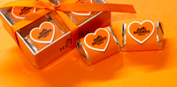 Orange Hearts 4 Pack