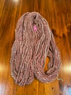 Handspun Romney, Blended Wool, and English Angora Fiber Yarn - My Kind of Red Bunowool