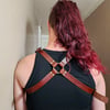 Leather Bulldog harness