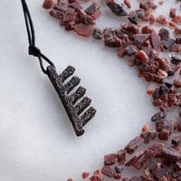 Image 1 of Brass Gaelic Ogham Pendant - Ancient Beauty in Warm Tones | Embrace Scottish Heritage