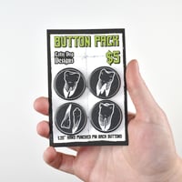 Image 1 of Teeth Button Pack