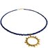 LAST ONE - Gold Sun Karnak Lapis Lazuli Bead Necklace Image 2