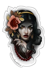 Lady Grey Sticker by Eve Charlebois