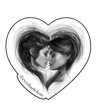 Lovers Sticker by Eve Charlebois