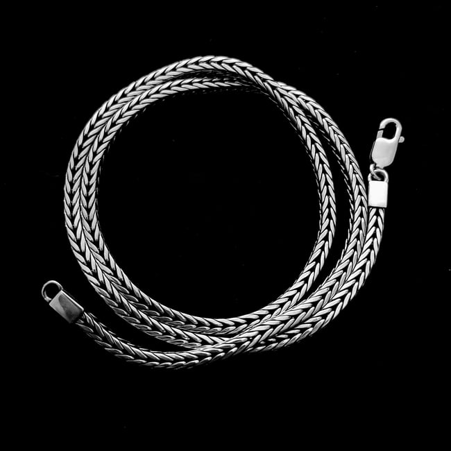 Sterling Silver Foxtail Necklace