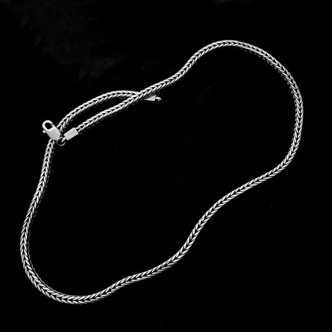 Sterling Silver Foxtail Necklace