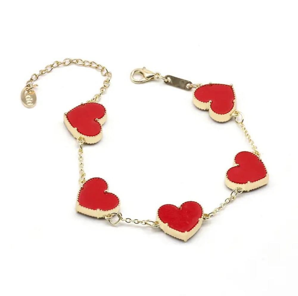 Image of Heart Charm Bracelet 