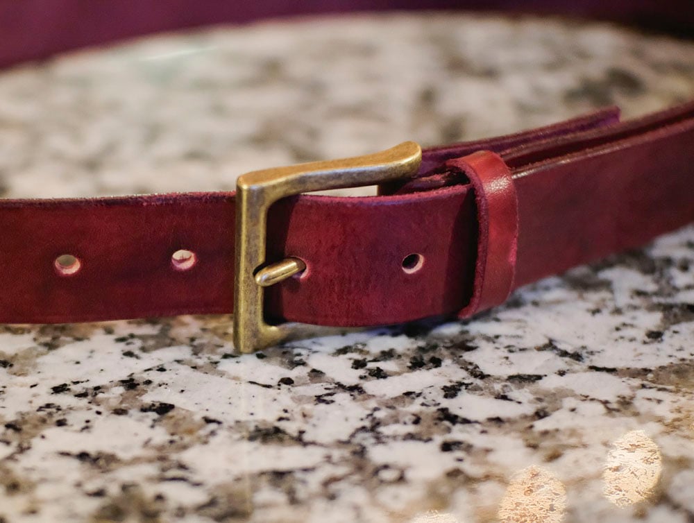 Veg Tan leather belt