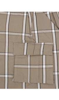 Image 3 of SHAKA WEAR KHAKI MEN’S RELAXED FIT PLAID CARGO SHORTS