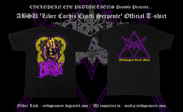 Image of  Absu - Liber Cordis Cincti Serpente official Tee shirt