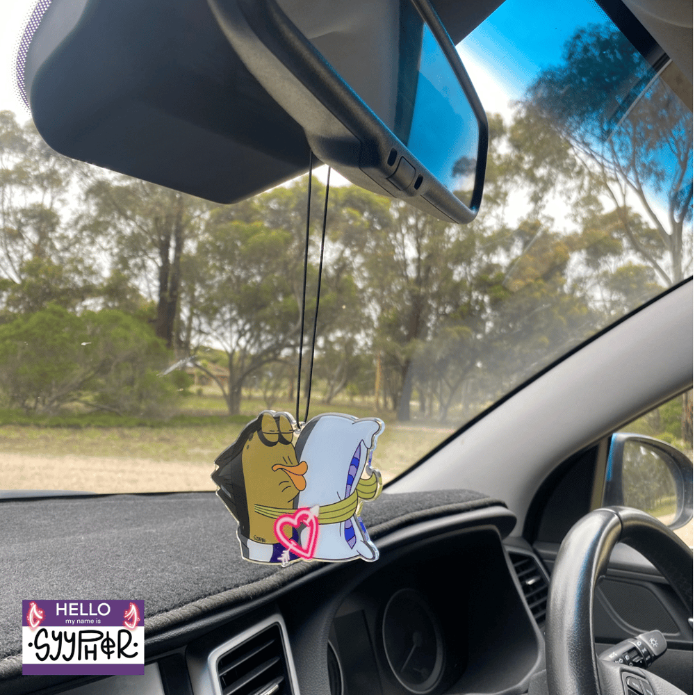 "Lovers Rock" Acrylic Car Hanger