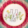 Purr of Heart Embroidery Kit