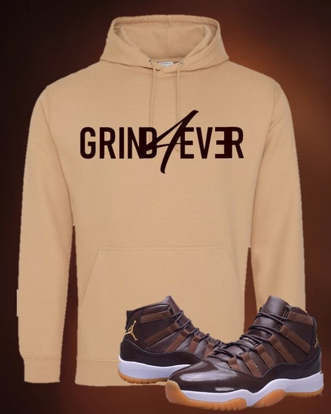 Image of Grind4Ever Mocha Hoodie - Tan & Brown