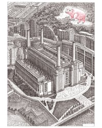 Image 1 of PRE ORDER Battersea Power Station | Pink Floyd Tribute Limited Edition of 200 Signed Print A3